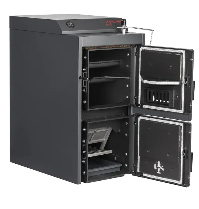 VIAFLAMES W22 UNI 25 univerzální zplyňovací kotel na pevná paliva s ručním přikládáním