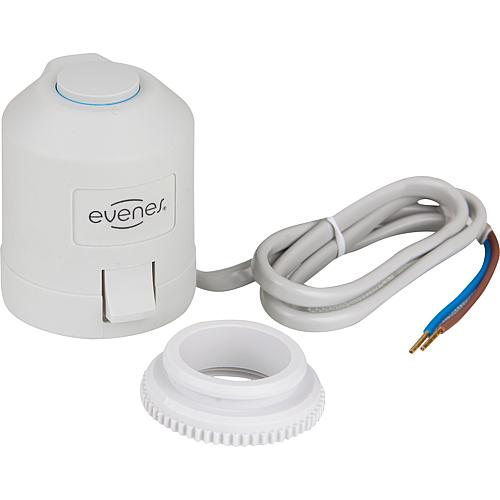 Pohon EVENES elektrotermický, 230V NO, vč.ad.VA80 až M30x1,5