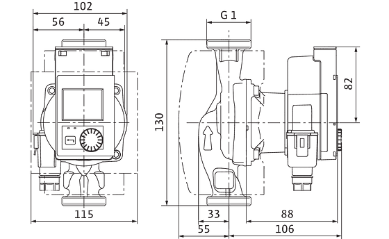 Wilo Stratos PICO 15/1-8 4244392 Elektronické oběhové čerpadlo 
