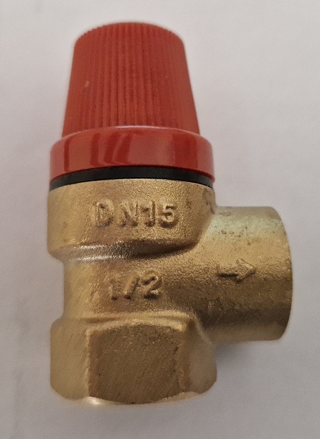 Pojistný ventil DN 1/2" otevírací tlak 3 bary
