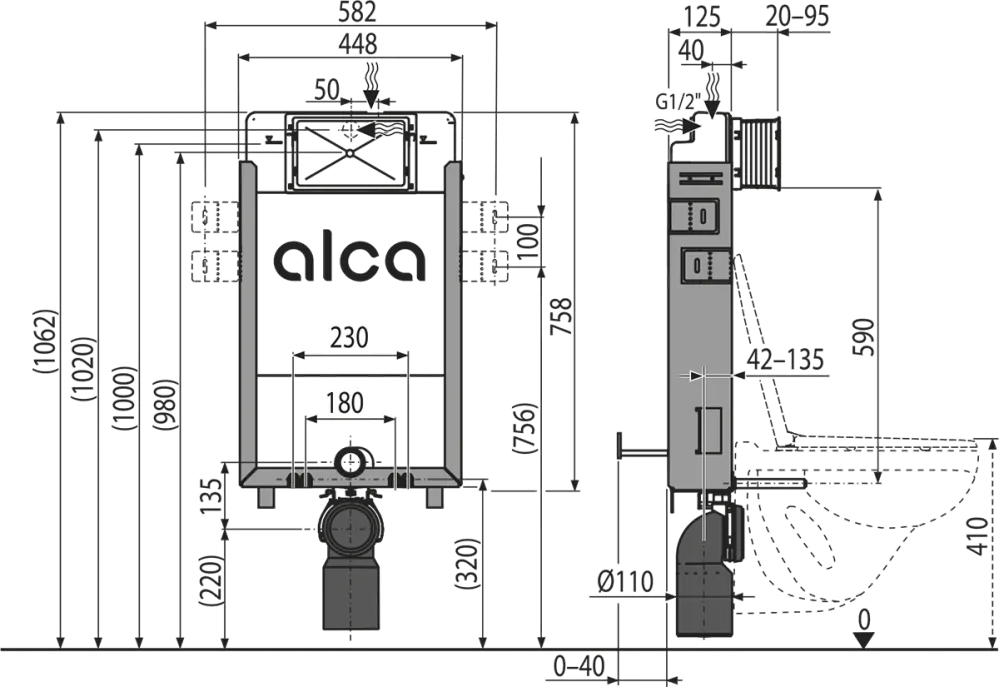 Alcadrain AM115/1000 Renovmodul