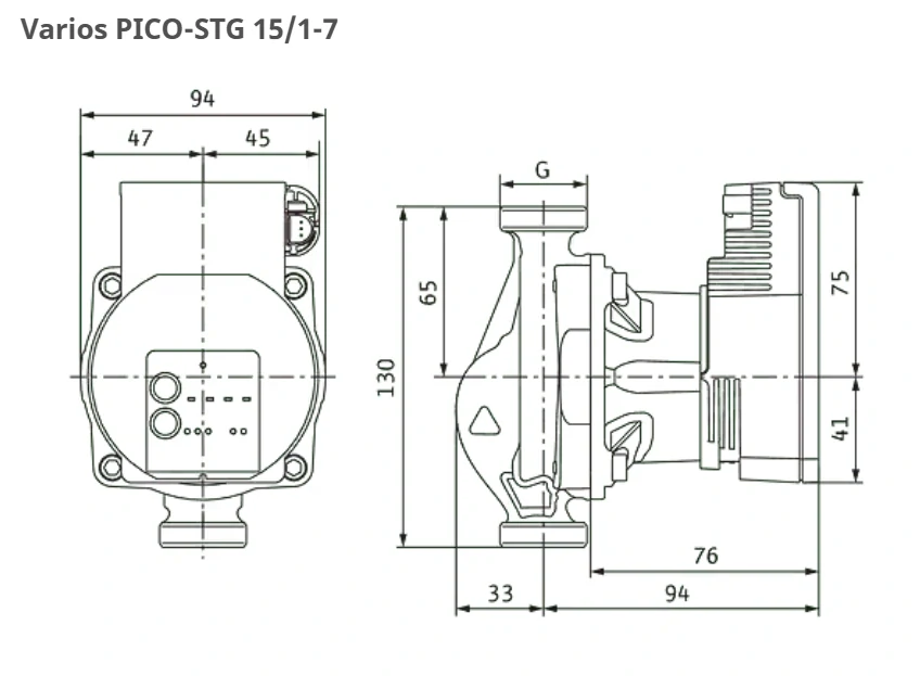 WILO Varios PICO-STG 15/1-7 130 elektronicky řízené čerpadlo 4215540