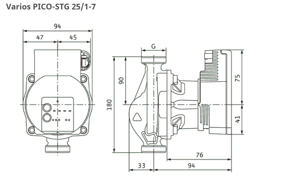 WILO Varios PICO-STG 15/1-7 180 elektronicky řízené čerpadlo 4215542