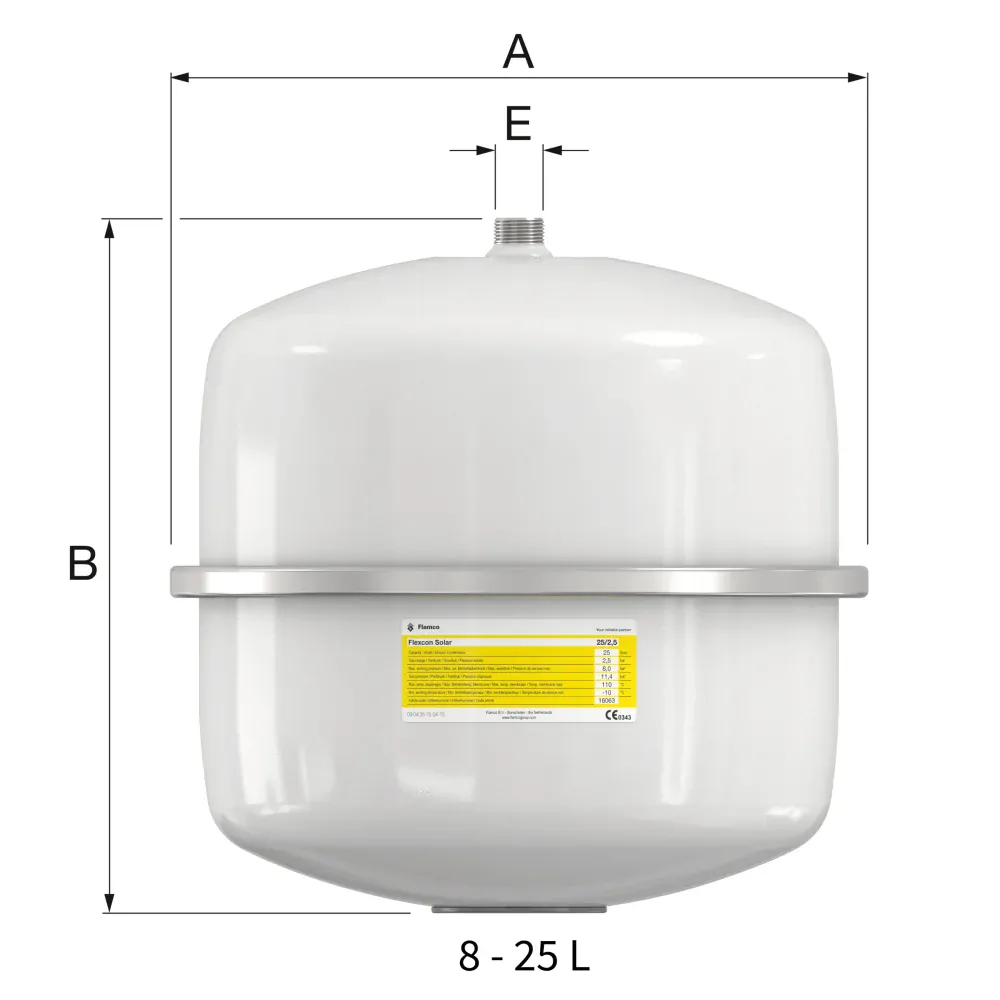 Flamco Flexcon Solar 12 Expanzní nádoba 
