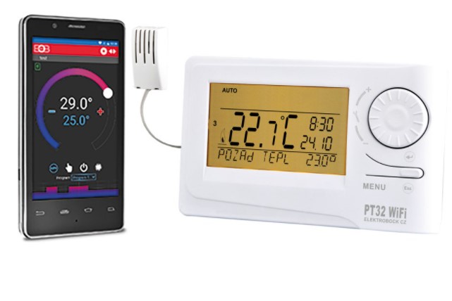 Elektrobocka PT32WIFI prostorový termostat s WIFI ovládáním