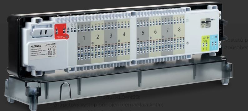 Salus KL08NSB Centrální svorkovnice (8-zónová), drátová