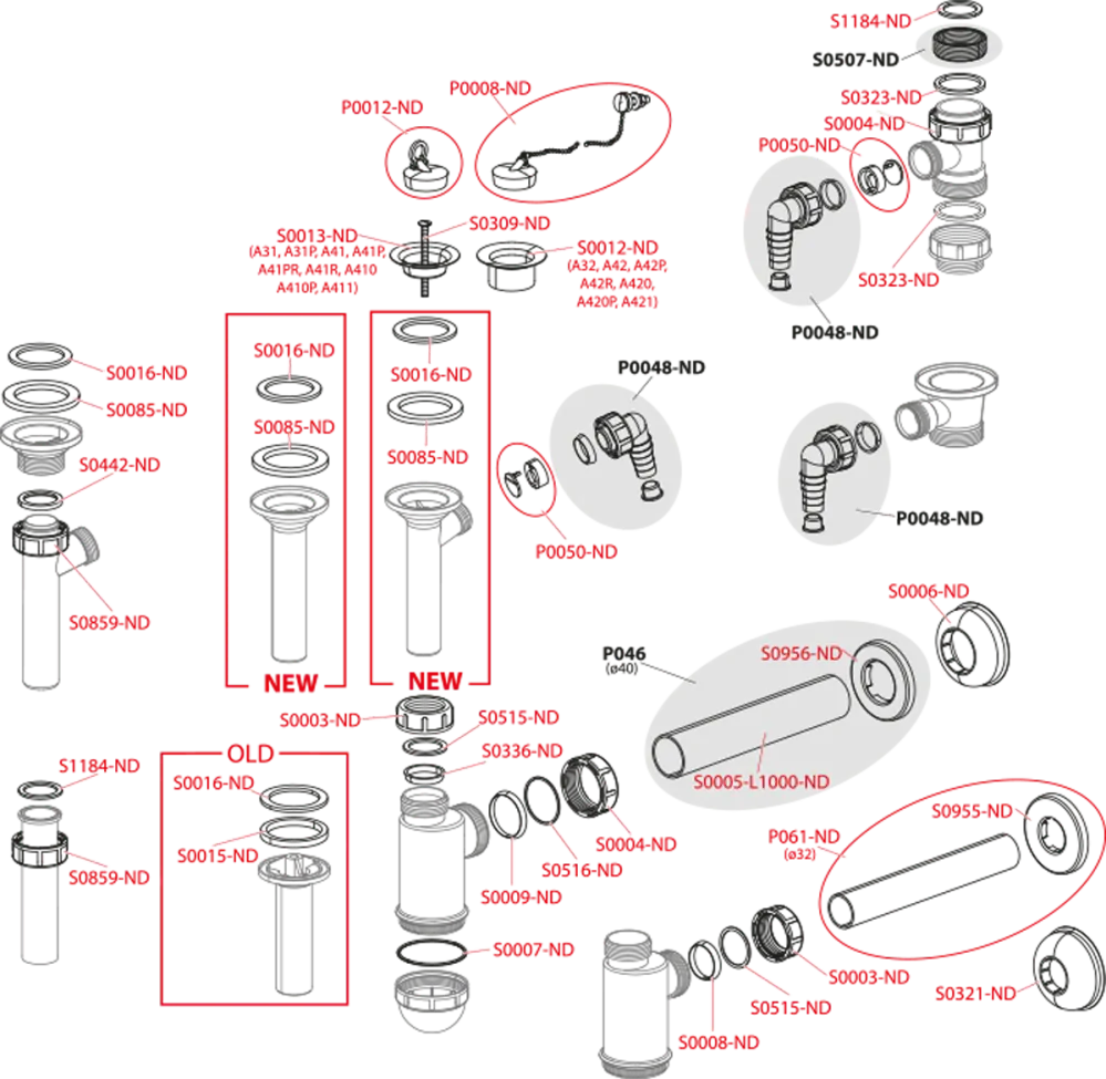 Alcadrain A31 VÝPUST UMYVADLOVÁ 5/4" S NEREZOVOU MŘÍŽKOU DN63