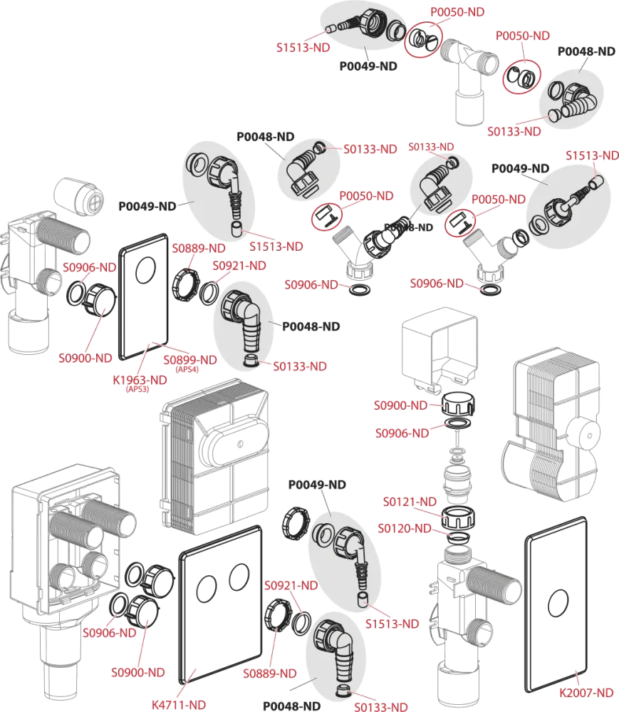 Alcadrain APS4 SIFON PRAČKOVÝ PODOMÍTKOVÝ, BÍLÁ