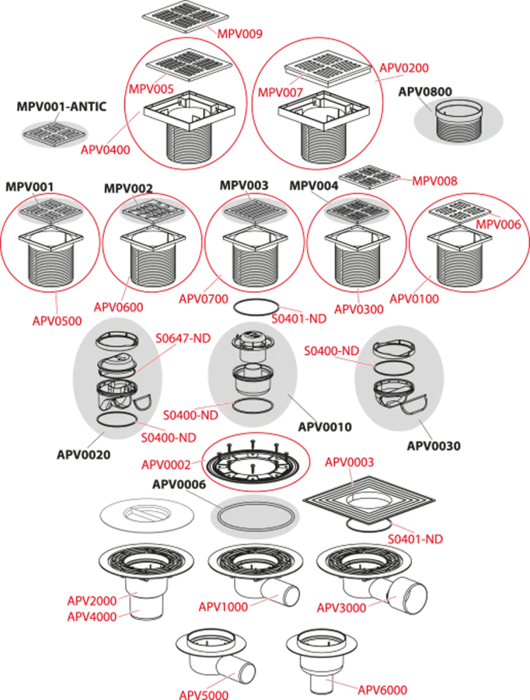 Alcadrain APV102 PODLAHOVÁ VPUST 105×105/50 MM BOČNÍ, MŘÍŽKA NEREZ, VODNÍ ZÁPACHOVÁ UZÁVĚRA