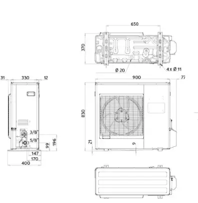 Brilon Loria 8 R32 Tepelné čerpadlo splitové