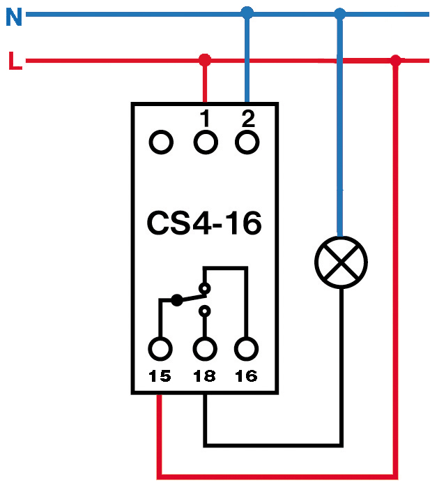 Elektrobock CS4-16 Časový spínač na DIN lištu