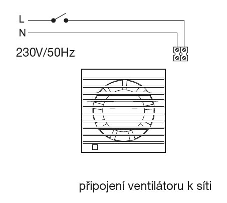Soler&Palau EDM 80 N IP44 malý axiální ventilátor
