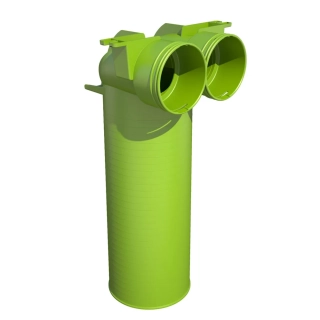 Brilon Octopus AE34c přechodka 2x75/63- 90° na vyústku DN125