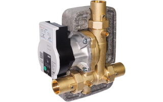 BRV termoregulační ventil s čerpadlem 745 DN 5/4" 55°C pro kotle na tuhá paliva