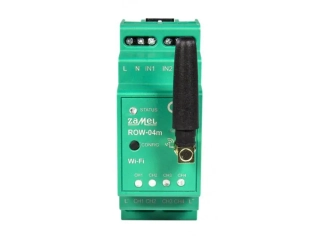 SuplaROW-04m Wi-Fi spínací/přepínací 4 x 5 A modul světel a el. zásuvek, 4 vstupy, 4 výstupy
