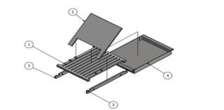 Viaflames Šikmý rošt ND0004