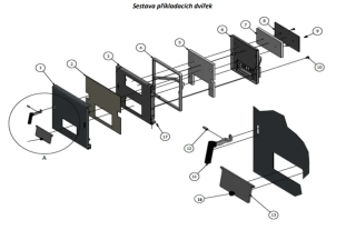 Viaflames Těsnící šňůra přikládacích dvířek ND0035