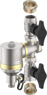 AV EQUEN Ultima SP-M 1", Mosazný magnetický mechanický filtr, 100+500mcr filtr. vložka, 2x kul. kohout 1"F x 1"RF