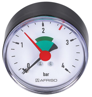 Afriso Manometr 63 mm 3/8"-2,5 bar - axiál