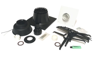 univerzální komínová sada renoSET KOMPAKT DN100/60 - DN60 flex s poklopem