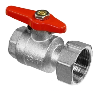 BRV Kulový uzávěr typ 553 pro připojení vodoměru DN 3/4" převlečná matice DN 1"