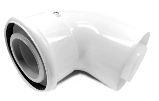 koleno koaxiální DN100/60 x 87°