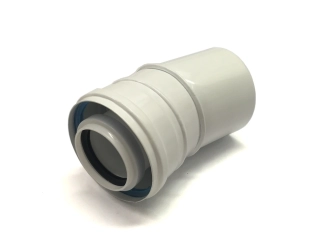 koleno koaxiální DN100/60 x 15°