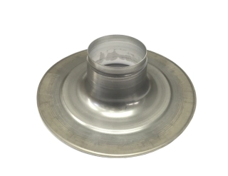 průchodka rovnou střechou DN160/110, hliník 0°